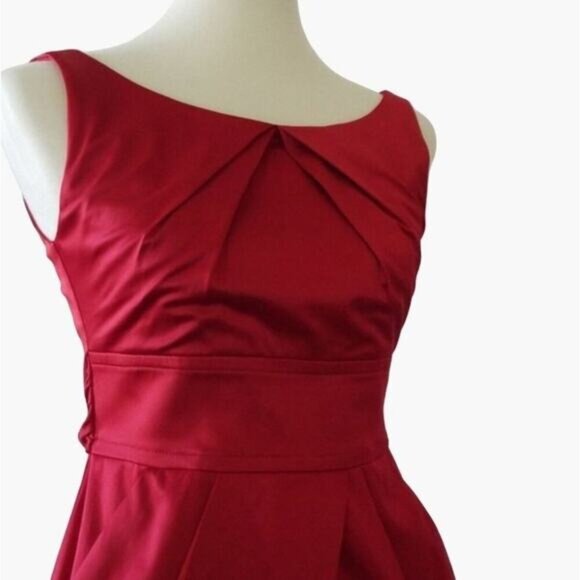 Teeze Me Red Cocktail Dress Juniors Size 9 Double Pokcets Multi Way Tie Excellen - Picture 7 of 10